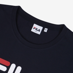 Fila Linear Short Sleeve - Naisten Mekot - Laivastonsininen | FI-63037